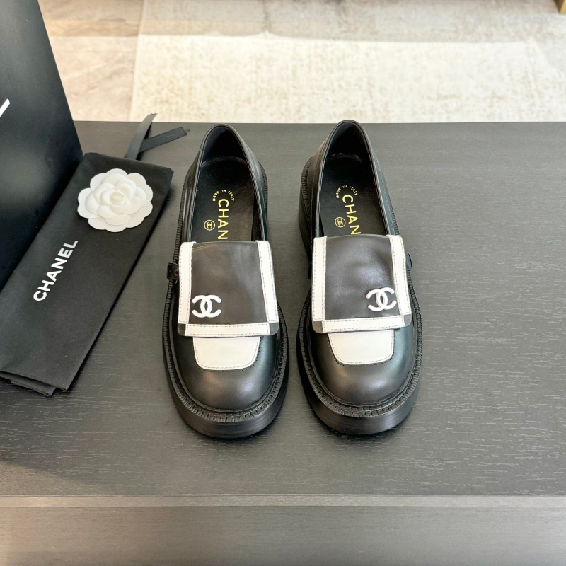 Ch*el leather shoes